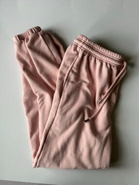 Blush Pink Drawstring Jogger Sweatpants Size S